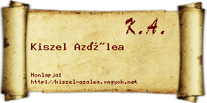 Kiszel Azálea névjegykártya